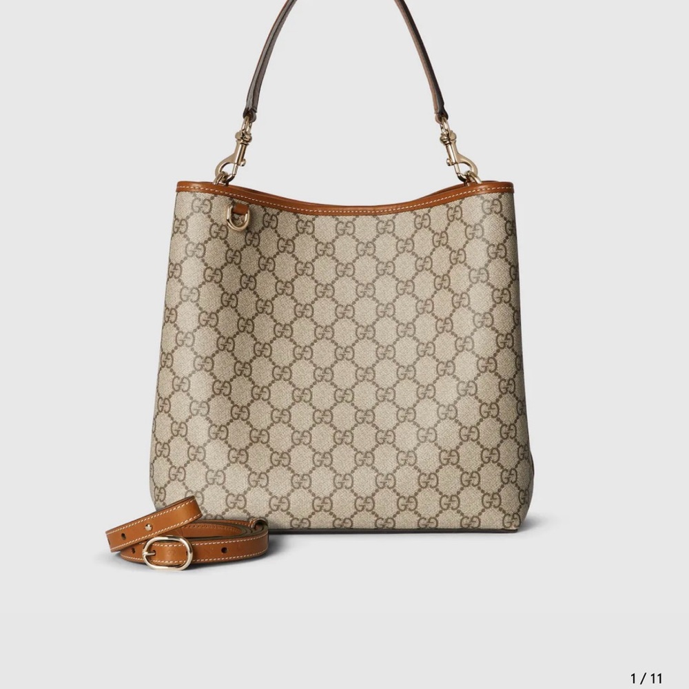Gucci Beige and Tan Shoulder Bag